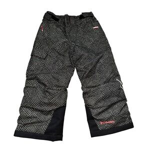 Columbia Bugaboo Kids Snow Pants Omni-Tech Omni-Heat Black Dotted‎ XXS 4/5 Ski